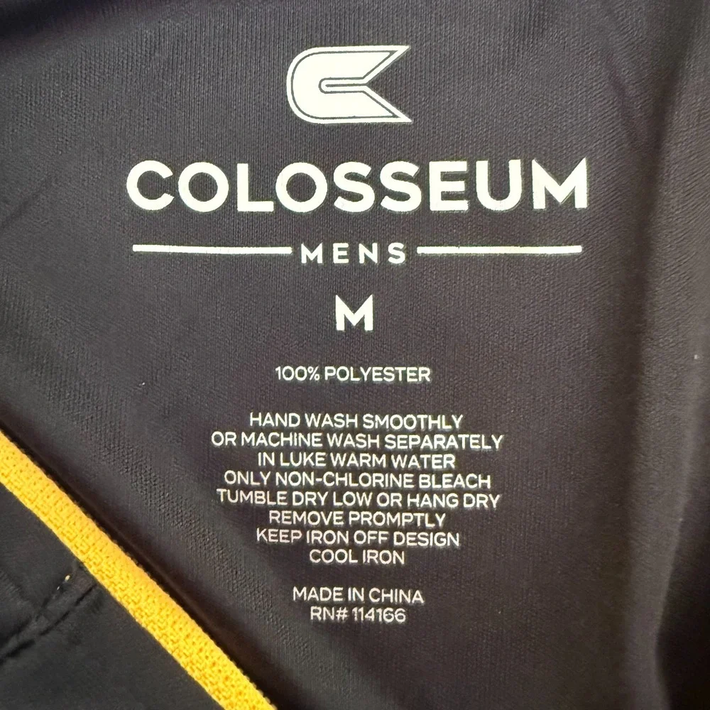 NEW Colorado College Colosseum Athletics 1/4 Zip Sweater Mens Medium Black NWT